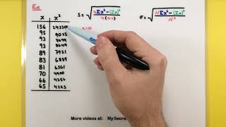 Statistics  How to calculate the standard deviation [upl. by Nyrol489]