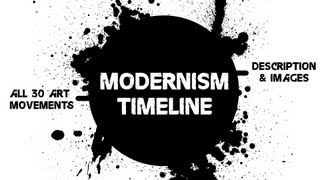 Modernism Timeline  All 30 Art Movements [upl. by Lashar]