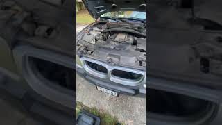 BMW X3 Hood LatchCable broken How to Open using your hands [upl. by Worrell]