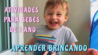 DICAS DE ATIVIDADES PARA CRIANÇAS DE 1 ANO  QUARENTENA COM UM BEBÊ  NATASSIA JURISBERG [upl. by Ettevahs]