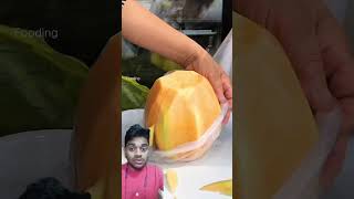 Satisfying gold melon cutting food asmreating shortvideo streetfood satisfying cuttingskills [upl. by Ecahc]