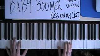 quotKiss on my Listquot Piano Lesson for Baby Boomers [upl. by Garlinda]