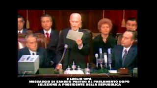 DISCORSO DI INSEDIAMENTO DEL PRESIDENTE SANDRO PERTINI [upl. by Anovad]