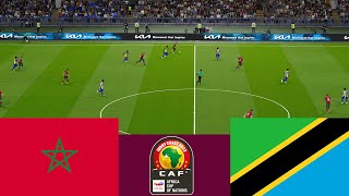 المغرب 3 vs 0 تنزانيا مباراة كأس الأمم الأفريقية 2024 كاملة  محاكاة ألعاب الفيديو PES 2021 [upl. by Grayson]