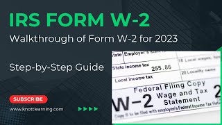 IRS Form W2 Walkthrough Wage and Tax Statement  Example with Form 1040 [upl. by Sarson75]