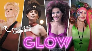 GLOW Every Character vs Real Gorgeous Ladies of Wrestling that Inspired Them [upl. by Noedig]