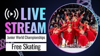 LIVE  Free Skating  World Junior Synchronized Skating Champs  Neuchâtel 2024  SynchroSkating [upl. by Pudendas]