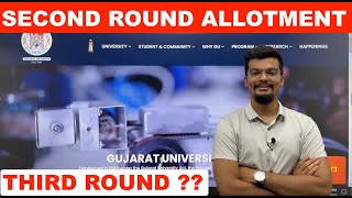 Second Round Allotment  Third Round   Gujarat University  UGT [upl. by Suravat]