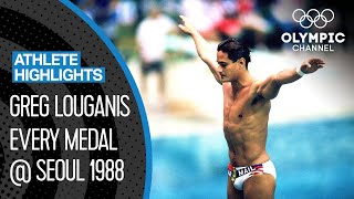 The greatest diver of alltime Greg Louganis at Seoul 1988 🇺🇸  Athlete Highlights [upl. by Eniwtna436]