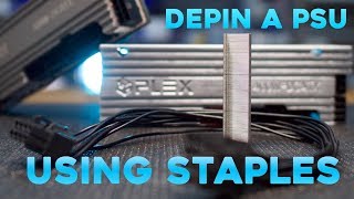 Depin a PSU cable using only staples READ DESCRIPTION [upl. by Anahsirk487]