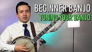 Beginner Banjo  How To Tune Your Banjo [upl. by Asiar]