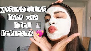 3 MASCARILLAS CASERAS PARA UNA PIEL PERFECTA  Denisse Uff [upl. by Kanya]