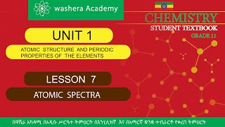 CHEMISTRY GRADE 11 UNIT 1 LESSON 7 ATOMIC SPECTRA [upl. by Erdnaek]