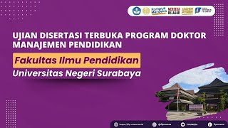 Ujian Disertasi Terbuka Program Studi S3 Manajemen Pendidikan [upl. by Marmaduke]