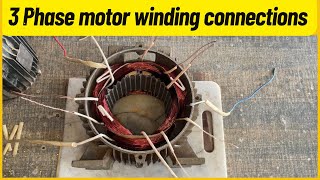 3 phase motor winding connection [upl. by Fisken]