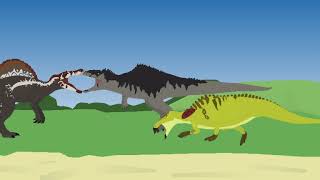 Spinosaurus vs giganotosaurus [upl. by Yornek]