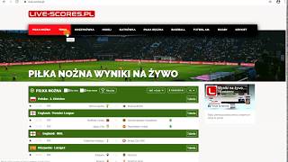 Polski serwis livescore wyniki na żywo  wyniki live LiveScorespl [upl. by Kaila]