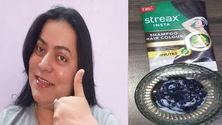 STREAX Insta Shampoo Hair Color Review amp DEMO  HARPREET KAUR [upl. by Ennadroj]