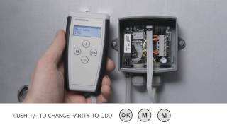 Configuration of Produal PEL M pressure transmitter communication settings with ML SER tool [upl. by Wainwright]