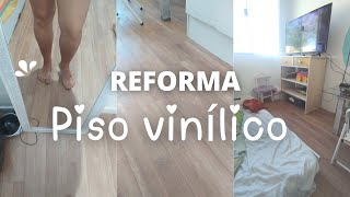 INSTALANDO PISO VINÍLICO EM MANTA [upl. by Claudina197]