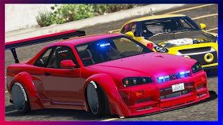 GTA 5 Roleplay  Drag CAR cop CAR 704  RedlineRP [upl. by Ellenyl]