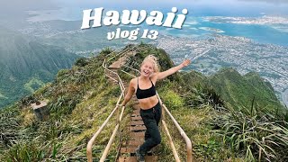 weekend in my life in hawaii work day  hiking stairway to heaven the back way [upl. by Ccasi]