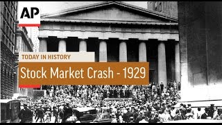 US Stock Market Crash  1929  Today in History  29 Oct 16 [upl. by Petes917]