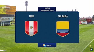 ⚽ PERÚ VS COLOMBIA  Partido amistoso categoría sub20 [upl. by Andy493]