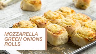 Mozzarella Green Onions Rolls  Food Channel L Recipes [upl. by Akirehc]