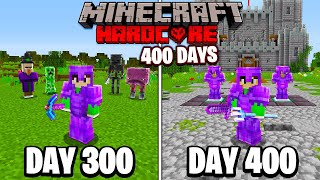 I Survived 400 Days in HARDCORE Minecraft [upl. by Moor]