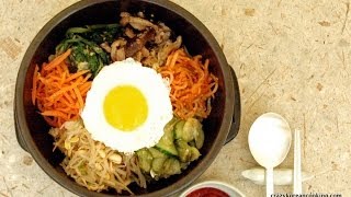 How to make Dolsot Bibimbap Authentic Bibimbap recipe Beef Bibimbob with vegetarian option [upl. by Tebor]