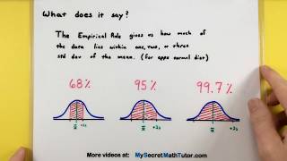 Statistics  How to use the Empirical Rule [upl. by Einalam]