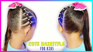 cute easy hairstyles for little girls  hair style kids simple and easy  hairstyles for school [upl. by Ahola]