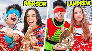 Blindfolded GingerBread House Challenge [upl. by Atileda]