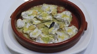 Perfectas ‘Kokotxas en salsa verde’ en Casa Bartolo Etxea [upl. by Niattirb]