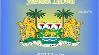 LEARN SIERRA LEONE KRIO LESSON TWO [upl. by Eduino448]