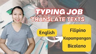 EARN MONEY BY TRANSLATING ENGLISH TO FILIPINO  Sincerely Cath [upl. by Rednaeel970]