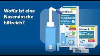 tetesept Meerwasser Nasendusche Anwendung [upl. by Asik450]