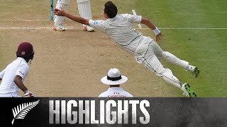 Boults Unbelievable Caught amp Bowled  HIGHLIGHTS  2nd Test Day 2  BLACKCAPS v Windies 2017 [upl. by Nordine]