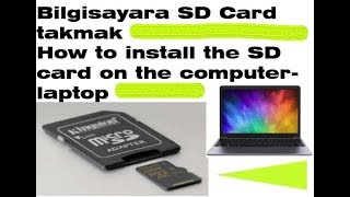 Bilgisayara sd kart nasıl takılır  How to install sd card in computer  SDкарты в компьютер [upl. by Anirtap893]