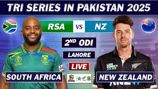 SOUTH AFRICA vs NEW ZEALAND 2nd ODI MATCH LIVE COMMENTARY  SA vs NZ TRI SERIES MATCH LIVE NZ BAT [upl. by Jeannine]