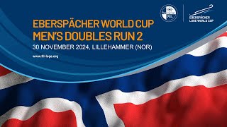 Mens Doubles Run 2  EBERSPÄCHER Luge World Cup  LILLEHAMMER NORWAY 🇳🇴 [upl. by Dazhehs434]