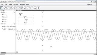 Tutorial Graficar funciones trigonometricas en Geogebra [upl. by Olag]