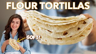 How To Make Flour Tortillas  SO SOFT 😋 [upl. by Smalley]