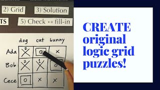 Create Original Logic Puzzles SMALL puzzles [upl. by Reinhart]