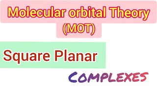 Molecular orbital theory for square planar complexes  Diagram simplified [upl. by Oirevas]