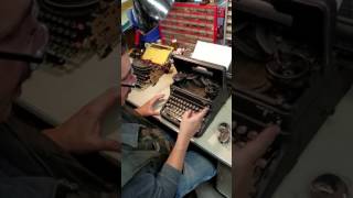 How to change a ribbon on a Royal Typewriter [upl. by Des367]