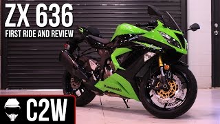 2013 Kawasaki Ninja ZX6R 636  First Ride and Review [upl. by Einial685]