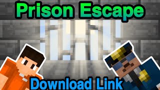 Prison Escape  Minecraft  MCPE  Map Download Link [upl. by Akinit805]