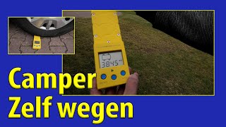 Camper TV 222 Zelf je camper makkelijk wegen [upl. by Sumedocin]